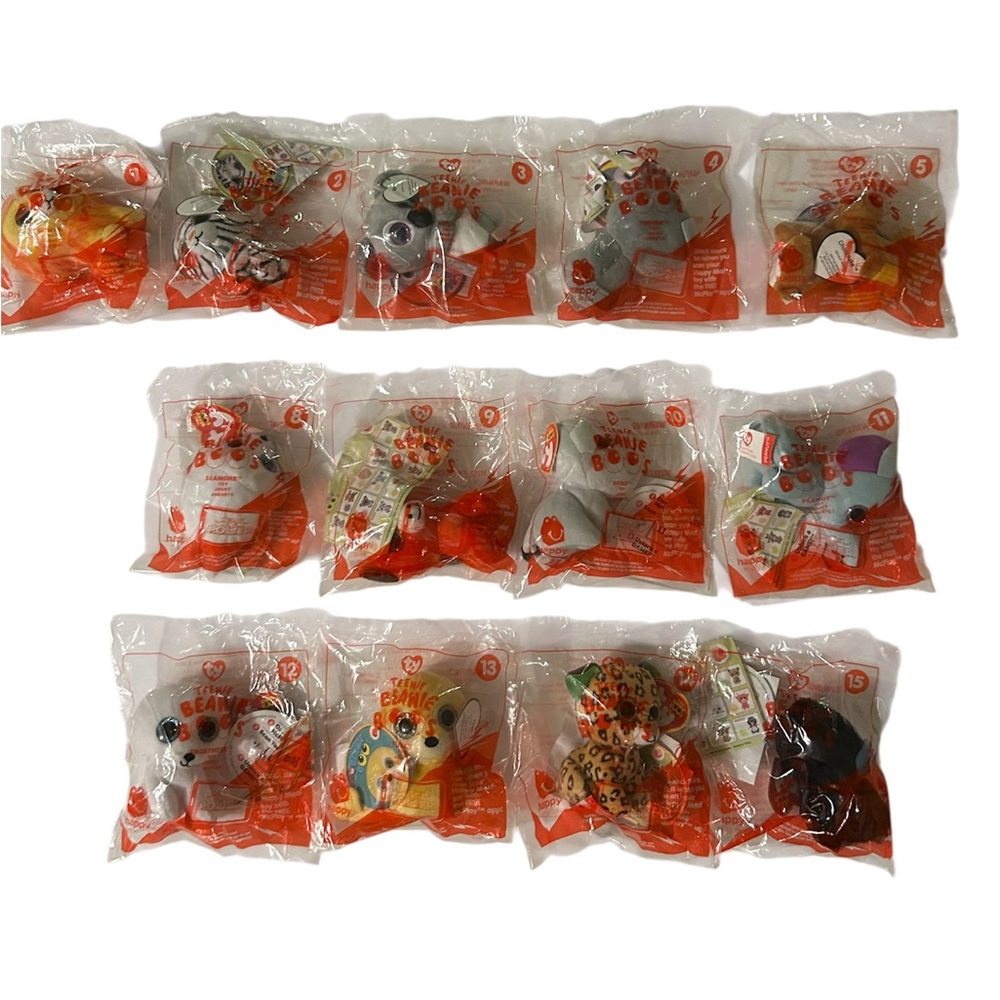McDonald's Happy Meal Teeny Beanie Babies Boo’s Set (1-15)
